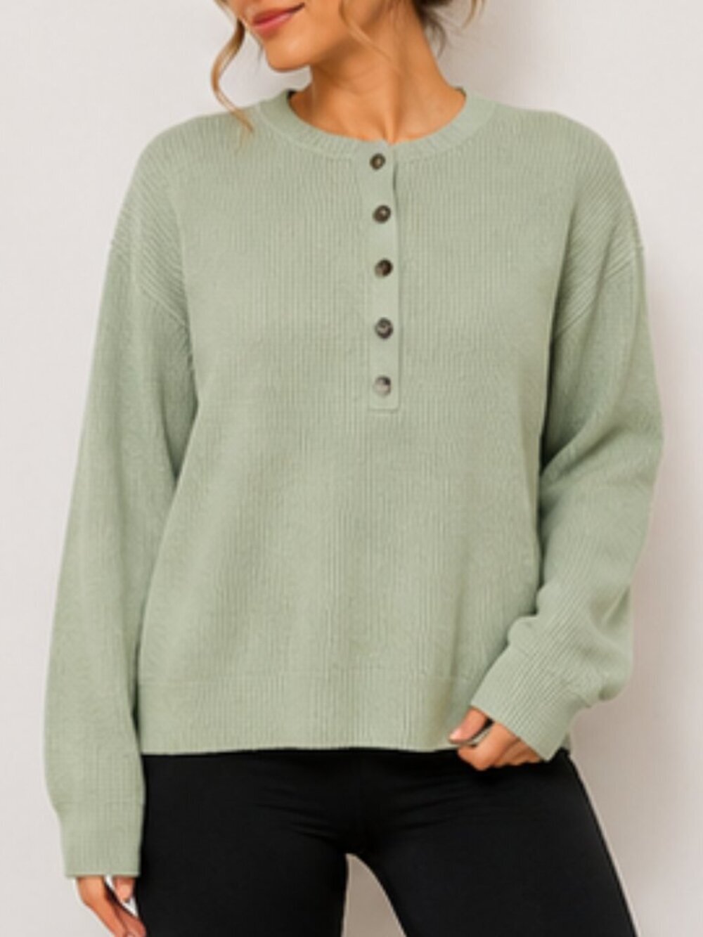 Loft sweater light green medium